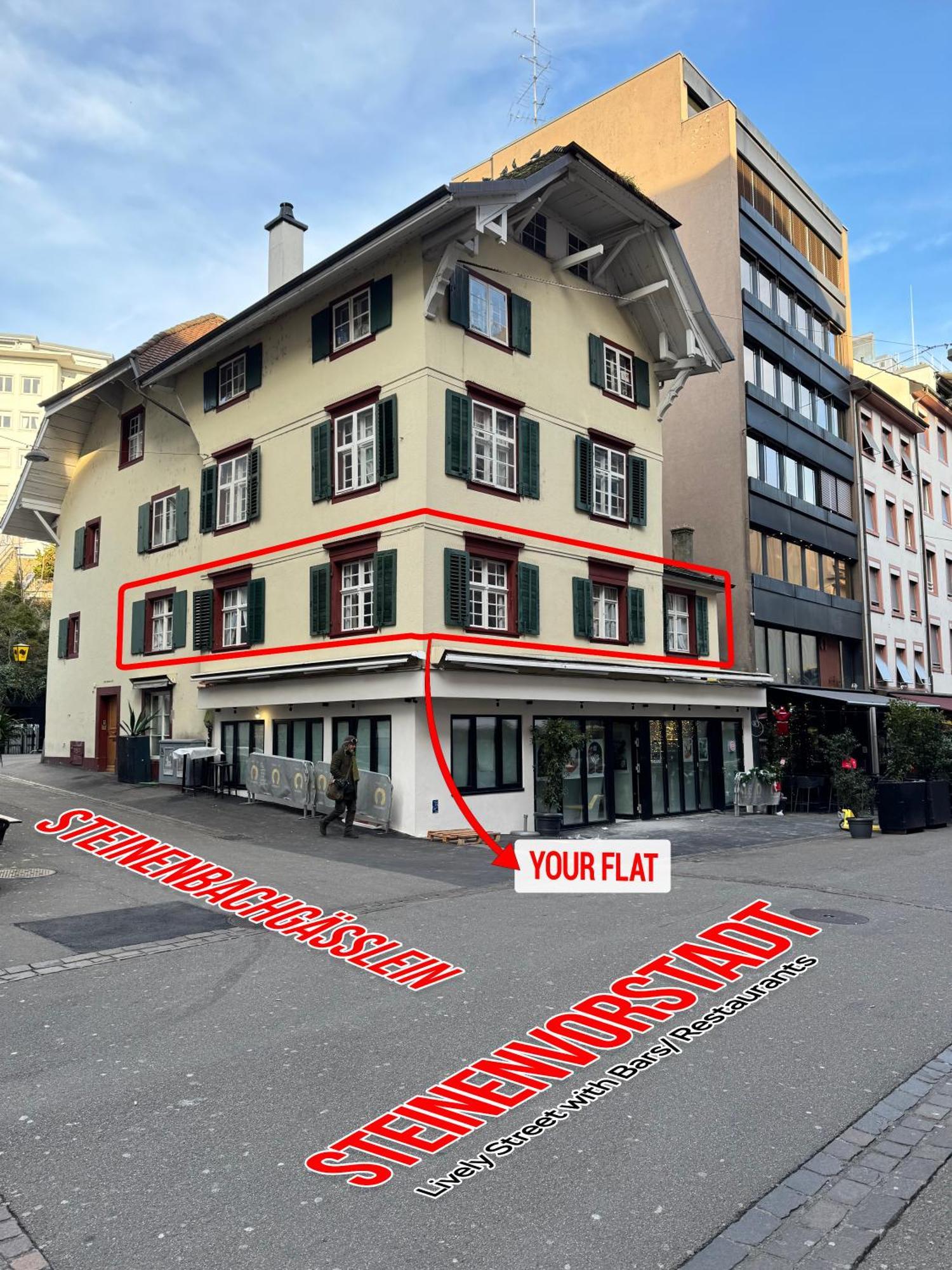 Cozy City Center, 4 Bedroom- 120Sq, 5Min Walk To Main Station Basel Exterior foto
